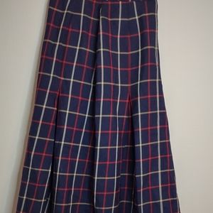 Women's Plaid Skirt, 10, Wool, Plaid, Lined